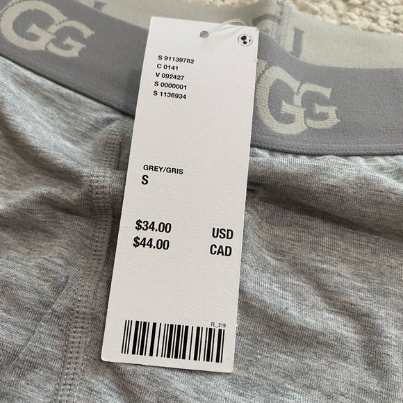 UGG Alexiah Boyshort Undie NWT Size S - Grey - Picture 8 of 8